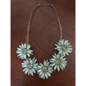 Beaded flower statement necklace